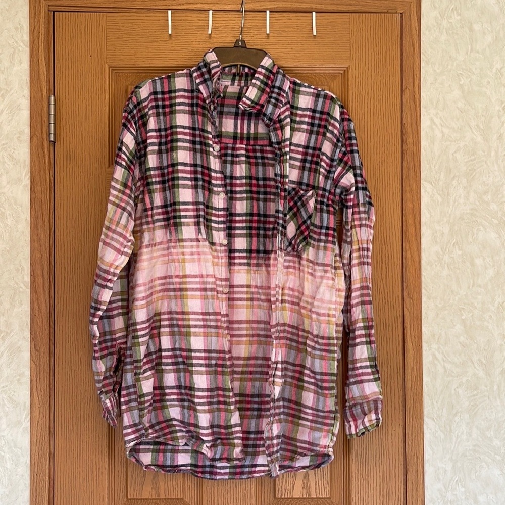 Custom Bleached Dipped Flannel